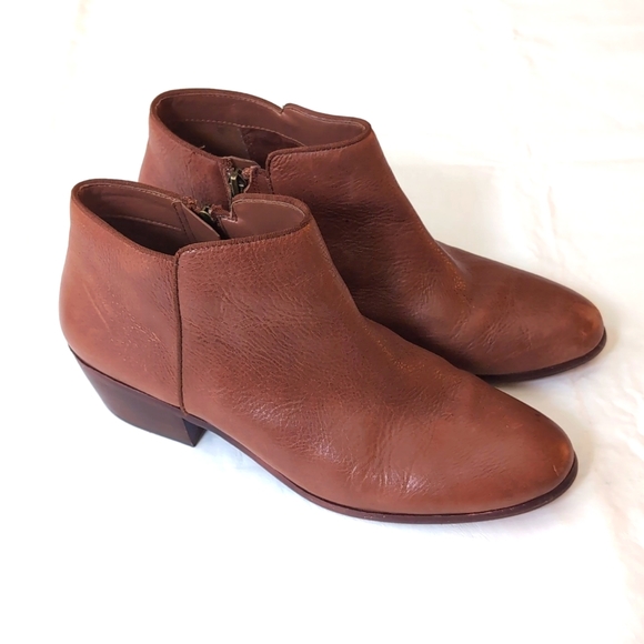 Sam Edelman Shoes - Same Edelman Women's Brown Leather Booties Zip side Size 10.5